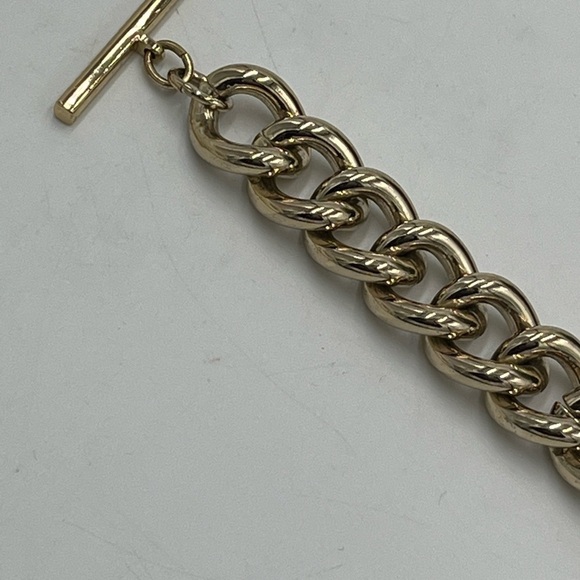 Victoria Secret Chunky Chain Bracelet Angel Wings Pave Crystals Gold Tone - Picture 12 of 14